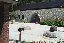 Nature Center courtyard